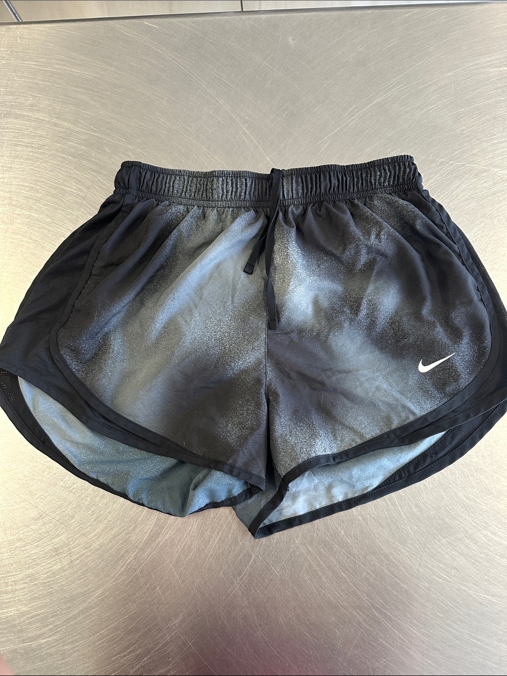 Nike Women's Black and Gray Athletic Shorts